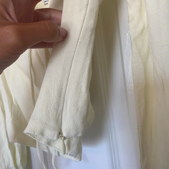 Wilfred Novella Top Long Sleeve Blouse LIGHT YELLOW - Picture 7 of 9